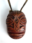 Elvis Presley Owned Wooden “TIKI GOD” Hawaiian "Good Luck" Necklace – Acquired While Filming in Hawaii and Gifted to Wife of His Cousin Billy Smith