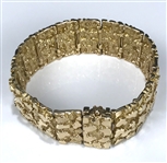 Elvis Presley Stage-Worn 14K Gold Nugget Bracelet Gifted to his Uncle Earl Pritchett – Former Jimmy Velvet Collection