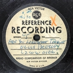 Elvis Presley's Personal Copy of RCA Reference Recording 45 RPM Acetate of “Are You Lonesome Tonight” - Rescued from the Graceland Trash and Given to Elvis' Cousin Donna Presley!