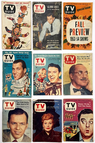 Incredibly Extensive 1950s to 1970s <em>TV GUIDE</em> Collection of 532 Issues - with 134 Copies of Main Predecessor <em>TV FORECAST</em>