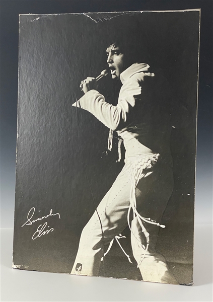 1971 “All Star Shows” Elvis Presley Promotional Poster Counter Card – Used at Las Vegas and Sahara Tahoe Concerts