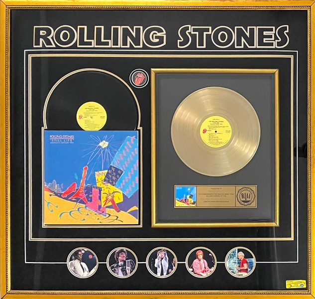RIAA Gold Record Award for Rolling Stones 1982 Live LP <em>Still Life</em> - Awarded to Brian Krysz