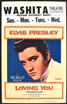 1957 <em>Loving You</em> Window Card Movie Poster – Starring Elvis Presley