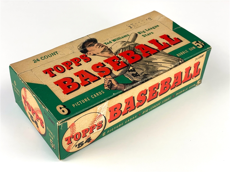 1954 Topps Baseball 5-Cent Ted Williams  Display Box - Dated