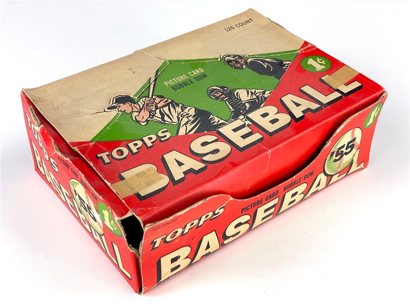 1955 Topps Baseball 1-Cent Display Box - Dated