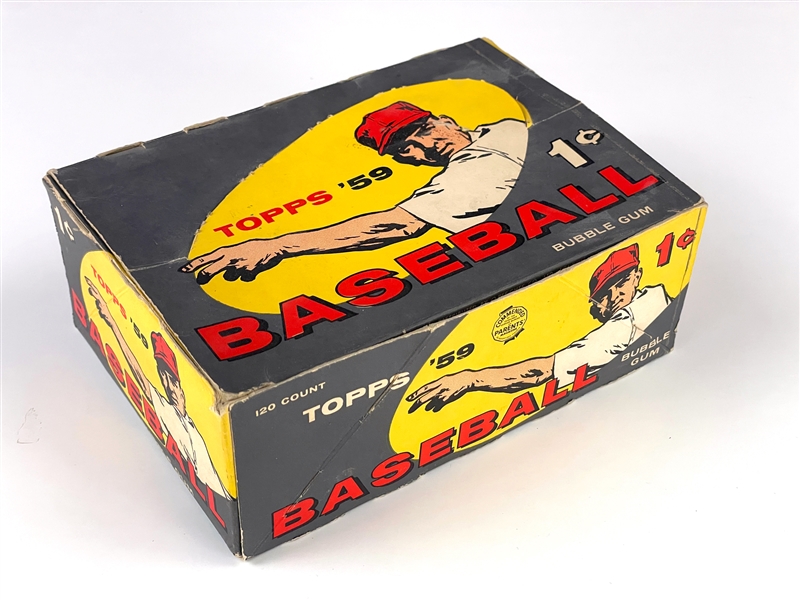 1959 Topps Baseball 1-Cent Display Box - Dated