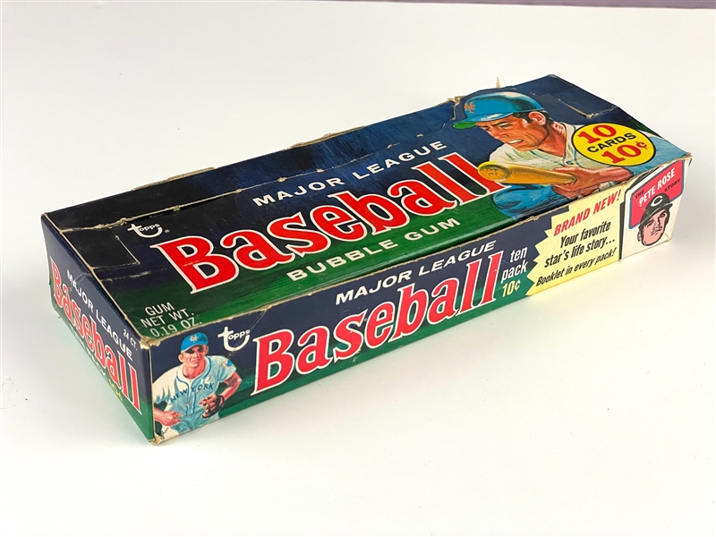 1970 Topps Baseball 10-Cent Display Box - "BRAND NEW! Booklet" Variation