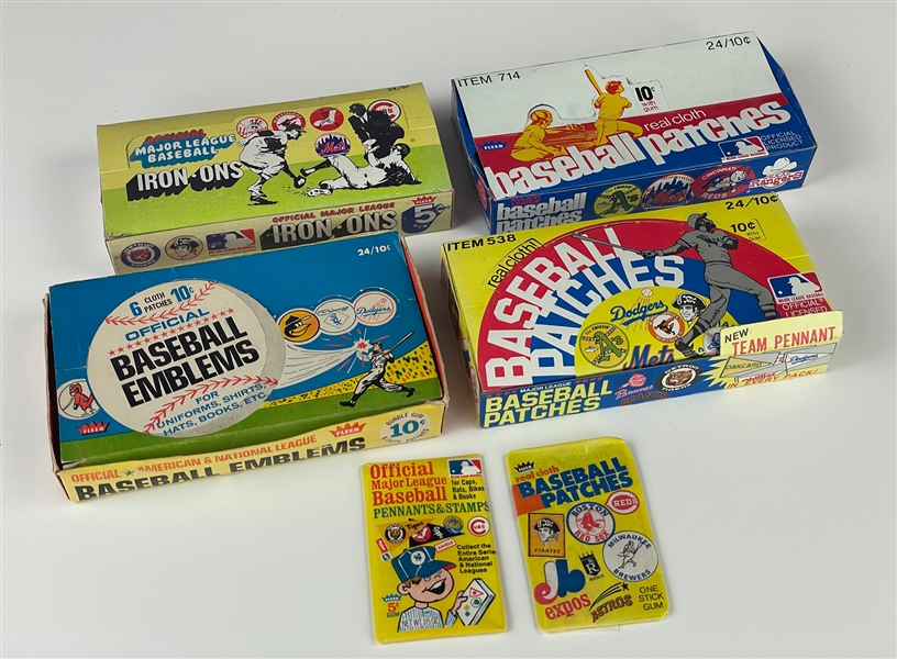 1968-1975 Fleer Baseball Unopened Boxes and Packs Collection 