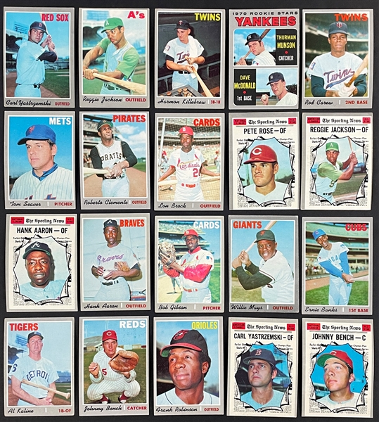 1970 Topps Baseball Near Set (693/712)