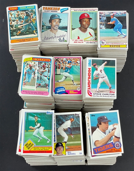 1976-1985 Topps Baseball Complete Sets (10 Sets)