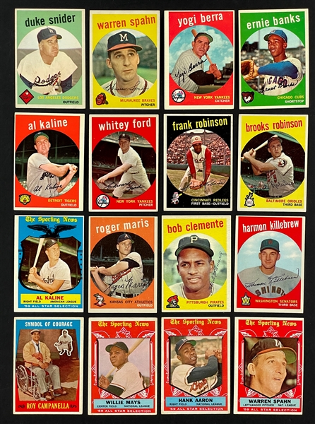 1959 Topps Baseball Near Set (565/572)