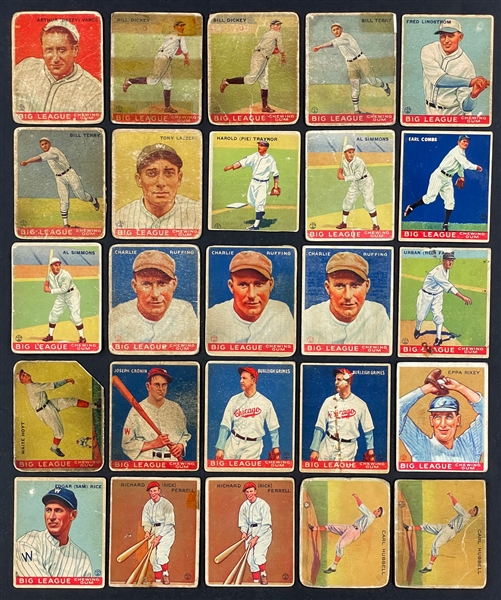 1933 Goudey Baseball Card Collection of 62 with Many Hall of Famers
