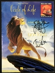 1994 Elton John and Tim Rice Signed Sheet Music for “Circle of Life” from <em>The Lion King</em>