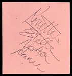 Phil Spector Signed “Phil Spector Productions” Check and 1960's Estelle Bennett (Ronettes) Signed Autograph Book Page