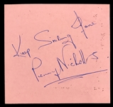 Phil Spector Signed “Phil Spector Productions” Check and 1960's Estelle Bennett (Ronettes) Signed Autograph Book Page