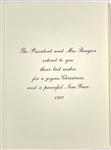 Ronald Reagan Signed 1982 Presidential Christmas Card