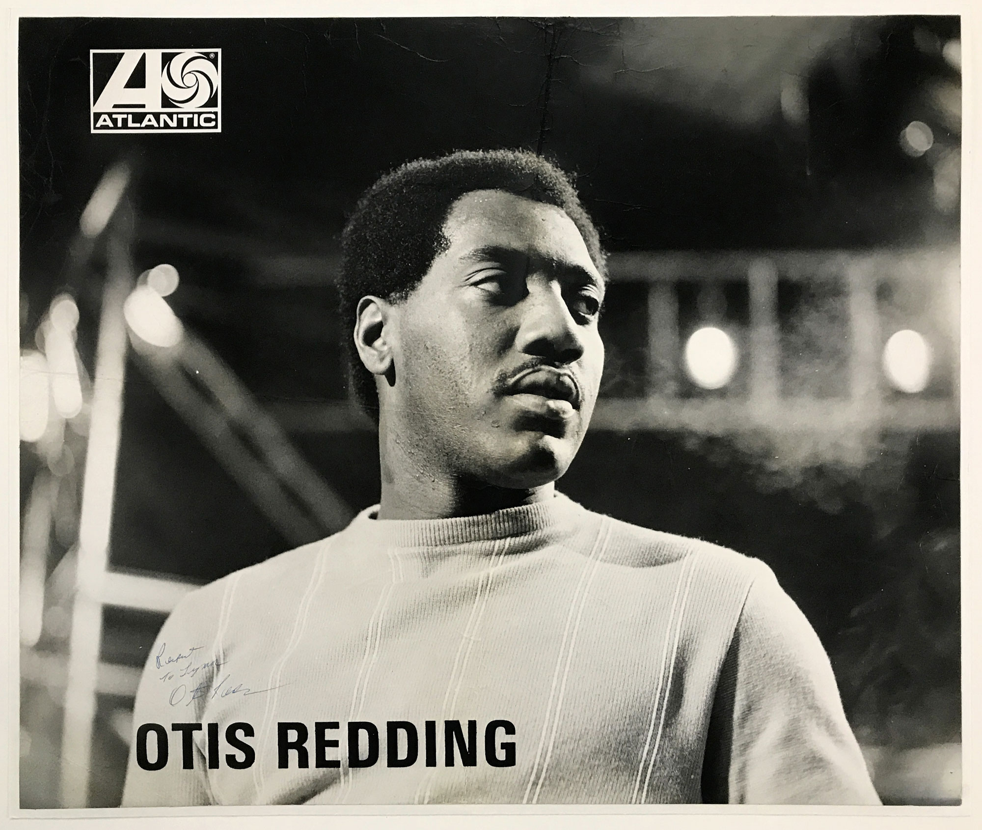 Lot Detail - 1967 Atlantic Records Redding Poster Signed by Redding and Inscribed “Respect”
