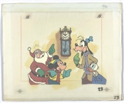 Disney Original Artwork for Children's Book with Mickey Mouse, Goofy and Donald Duck
