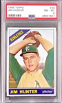 1966 Topps #36 Jim Hunter - PSA NM-MT 8