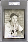 Ted Williams Signed George Burke 5 x 7 Photograph PSA/DNA MINT 9 Encapsulated