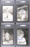 Collection of 16 Hall of Famer Signed George Burke 5 x 7 Photographs ALL Encapsulated PSA/DNA 9s or 10s!