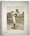 1927-era Cliff Heathcote (Chicago Cubs) Signed and Inscribed 11 x 14 Original George Burke Photograph