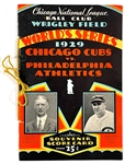 1929 World Series Program - At Chicago Cubs - High Grade, Unscored Example!