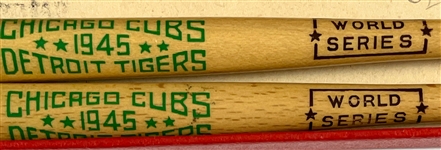 1945 Chicago Cubs vs Detroit Tigers World Series Fountain Pen and Pencil Set with Original Box