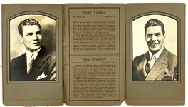 1927 Jack Dempsey vs. Gene Tunney World's Heavyweight Championship Program (The “Long Count Fight”) and Pre-Fight Telegram from Dempsey FEELING GREAT
