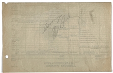 1950s Elvis Presley Pencil Signature