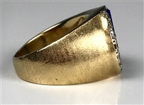 Elvis Presley Owned Gold Ring with Large Lapis Lazuli Stone and 14 Diamonds - Gifted to Joe Esposito – Former Mike Moon Collection