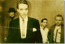 Elvis Presley Owned Lansky Brothers Pink Necktie Gifted to Memphis Mafia Member Richard Davis – with Notarized Letter from Davis 