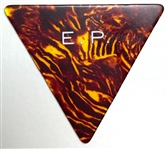 Elvis Presley Owned “E.P.” Faux Tortoiseshell Triangular Guitar Pick with LOA from Graceland