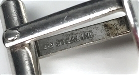 Elvis Presley Owned Sterling Silver Cufflinks with the Letter “E” on Each - Gifted to His Cousin Patsy Presley