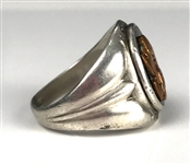 Elvis Presley's United States Army Insignia Sterling Silver Ring - Gifted to His Cousin Patsy Presley