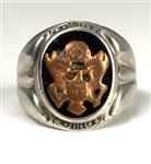 Elvis Presley's United States Army Insignia Sterling Silver Ring - Gifted to His Cousin Patsy Presley