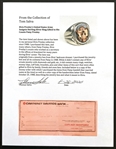 Elvis Presley's United States Army Insignia Sterling Silver Ring - Gifted to His Cousin Patsy Presley