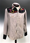1954 Elvis Presley Owned “Starlight Wranglers” Western Button Down Shirt – Gifted to a Friend at The Bon Air Club in Memphis at one of His Earliest Concerts!