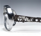 Elvis Presley Owned Chrome Grand Prix Sunglasses with 14K White Gold TCB on the Arms and EP on the Bridge - Former Jimmy Velvet Collection