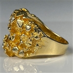 Elvis Presley Owned 14K Gold Nugget Ring with 12 Diamonds Gifted to J.D. Sumner – Former Mike Moon Collection