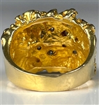 Elvis Presley Owned 14K Gold Nugget Ring with 12 Diamonds Gifted to J.D. Sumner – Former Mike Moon Collection