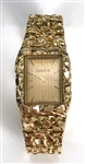 Elvis Presley Owned 14K Gold Genève Watch with Heavy Gold Nugget Band Gifted to J.D. Sumner – Former Mike Moon Collection
