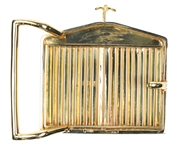 Impressive Elvis Presley Owned 18K Gold Rolls Royce Belt Buckle – Gifted to His Aunt Delta Biggs – Former Jimmy Velvet Collection