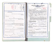 Shelby County Sheriff’s Department “Special Deputy” Files For Elvis Presley and Vernon Presley, with Four Elvis Signatures 