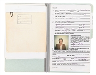 Shelby County Sheriff’s Department “Special Deputy” Files For Elvis Presley and Vernon Presley, with Four Elvis Signatures 