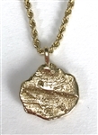 Elvis Presley Owned 14K Gold Nugget Necklace Gifted to Gospel Singer Dottie Rambo (Writer of the Song “If That Isn't Love”)