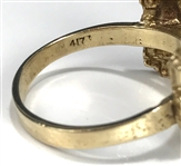 Elvis Presley Owned 14K Gold “Machine Gun Figural Ring Gifted to His Las Vegas Physician 