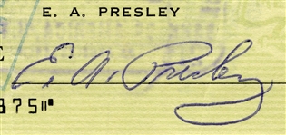 Elvis Presley Signed Check Written on August 23, 1963, for Expenses While Filming <em>Viva Las Vegas</em>