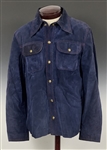 Elvis Presley Owned Blue Suede Leather Jacket by “Jackman Las Vegas” - Gifted to Elvis' Cousin Harold Loyd - Graceland Authenticated