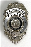 Elvis Presley Owned Macon, Georgia Police Badge Given to Him By Officer Gene E.E. Collins June 1, 1977 at the Macon Coliseum - Gifted to His Producer Felton Jarvis